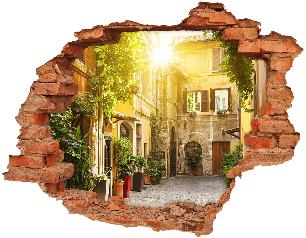 Diera 3D fototapeta nástenná Talianskej ulice
