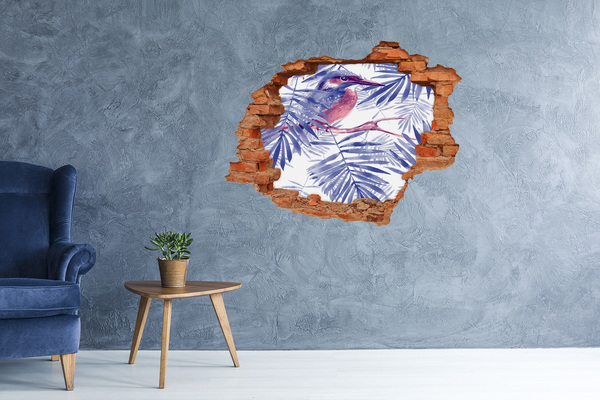 Diera 3D fototapeta nálepka Tropický raj za múrom