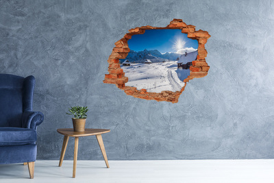 Samolepiaca diera múr 3D Hale tatry