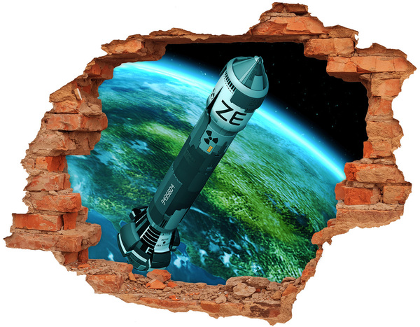 Fototapeta diera na stenu Nukleárna raketa