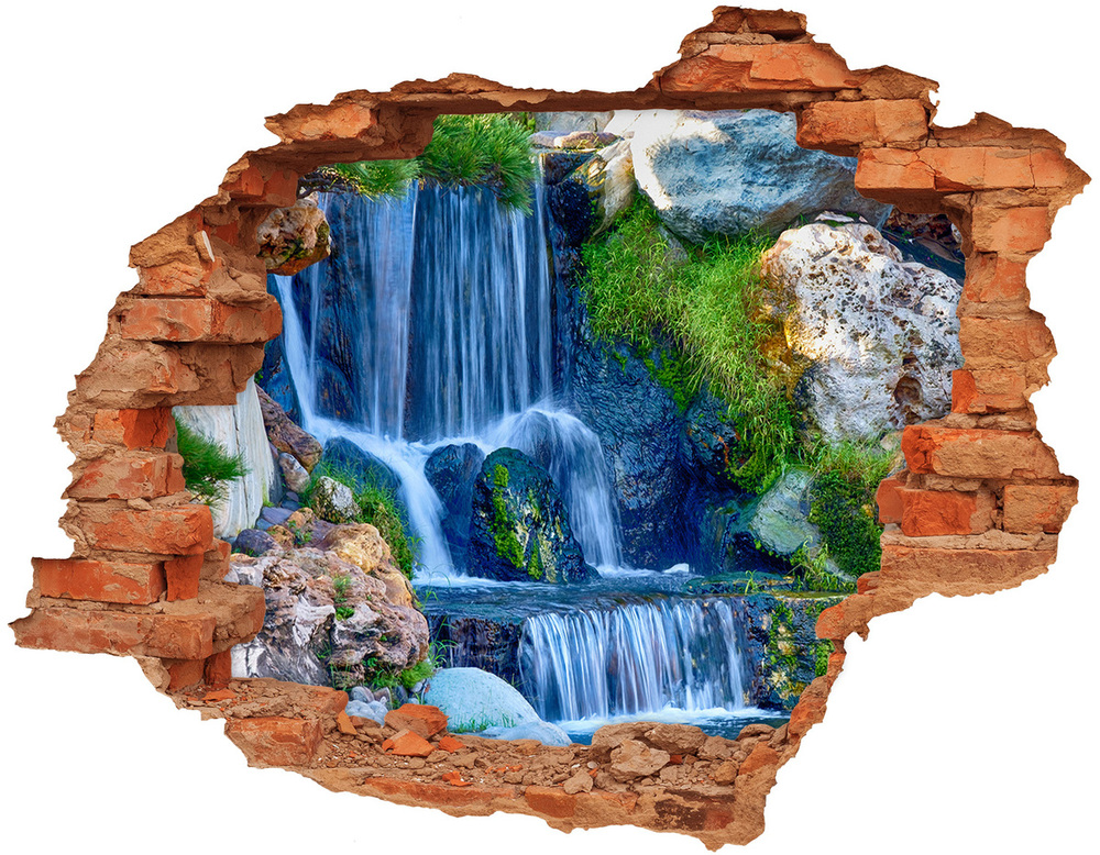 Fotoobraz diera na stenu Tehla vodopád