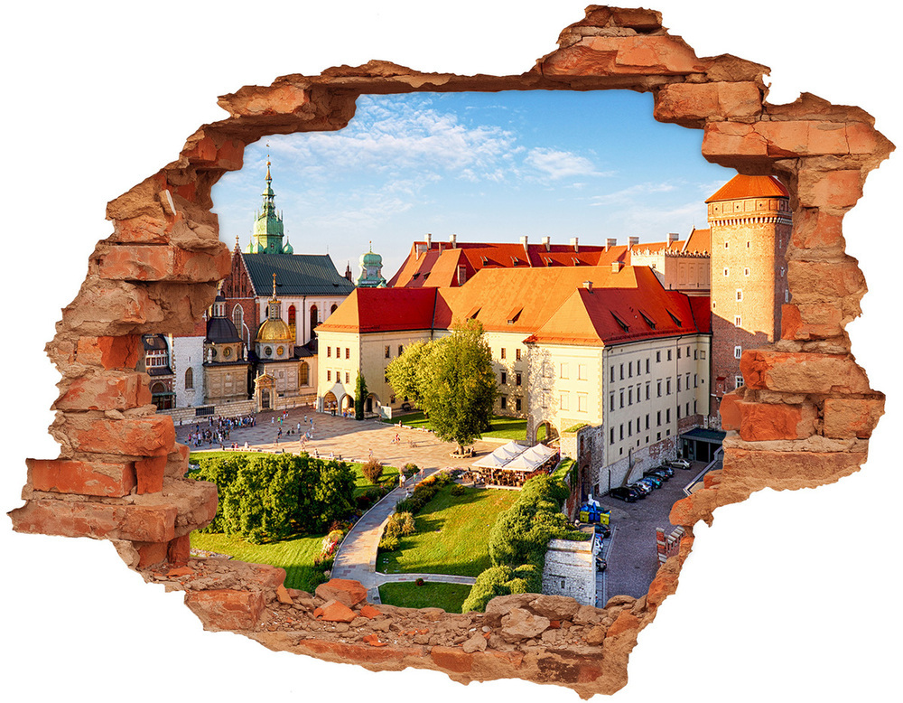 Samolepiaca nálepka na stenu Krakov, poľsko