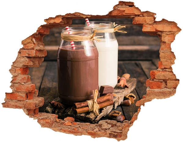 Nálepka fototapeta 3D Čokoládové pochúťky v prírodnom prostredí