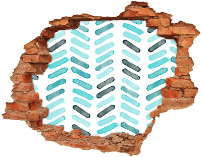 Diera 3D v stene nálepka Interiér v modernom štýle