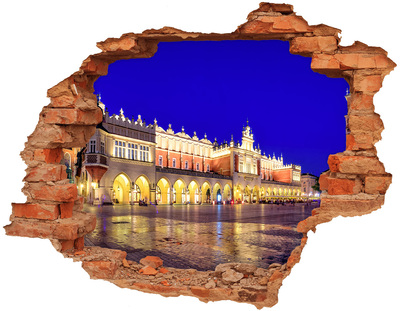 Nálepka 3D diera samolepiaca Krakov, poľsko