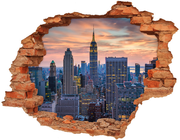 Diera 3D v stene na stenu Manhattan new york city