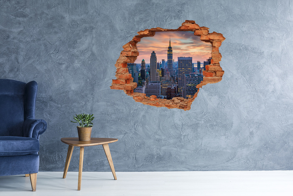 Diera 3D v stene na stenu Manhattan new york city