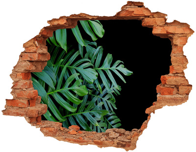 Samolepiaca diera na stenu Zelená džungľa za múrom