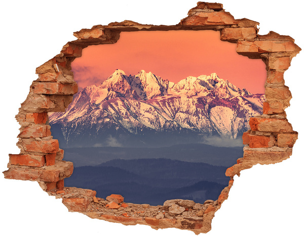 Fototapeta diera na stenu 3D Sunrise tatry