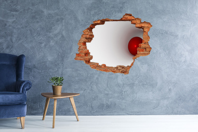 Nálepka 3D diera na stenu Abstrakcie gule