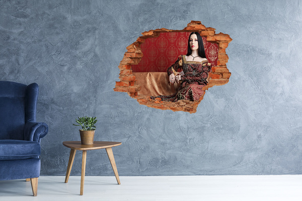 Samolepiaca diera nálepka Princezná v ruinách