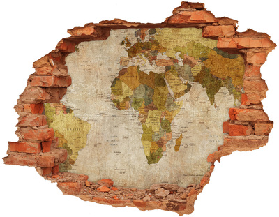 Foto fotografie diera na stenu Mapa Afriky na stene