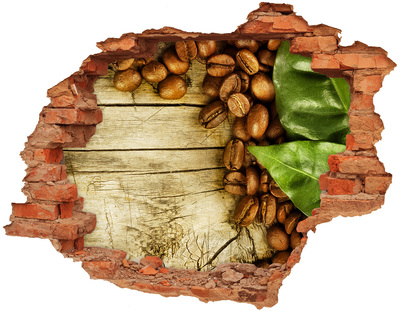 Samolepiaca nálepka betón Káva v betónovej diere