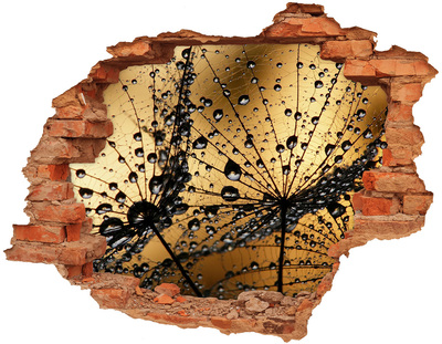 Samolepiaca diera na stenu Kvapky na listoch