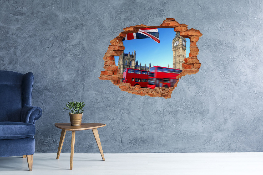Fototapeta diera na stenu 3D Autobus v londýne
