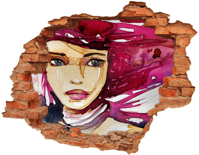 Fototapeta diera na stenu Abstrakcie žena