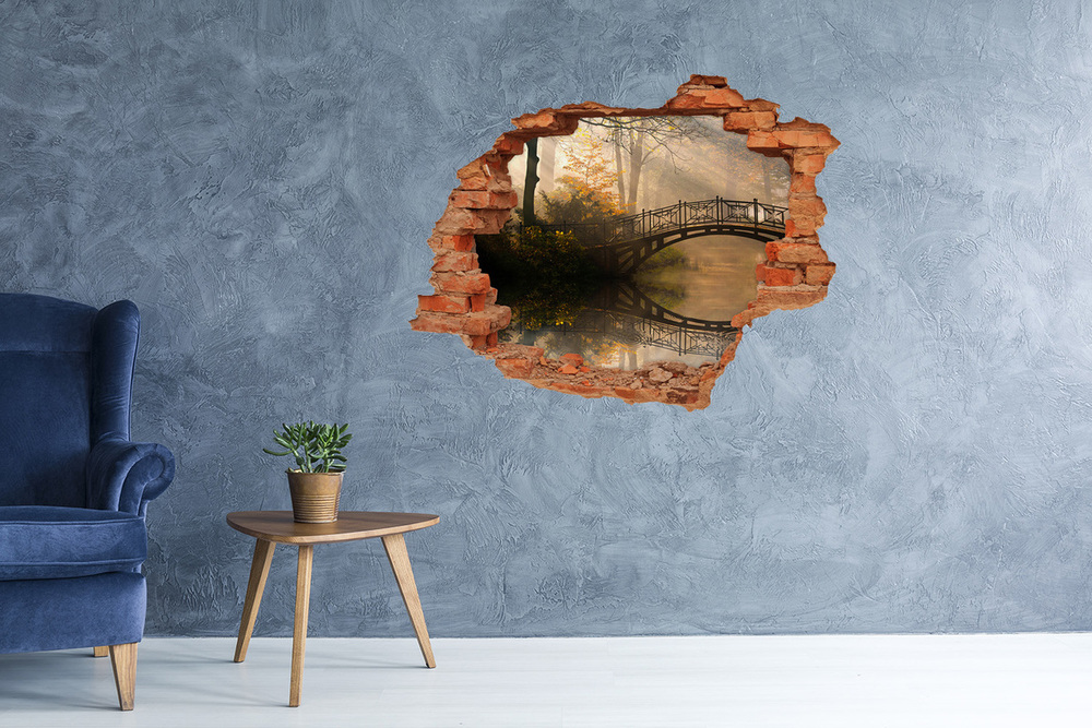 Samolepiaca nálepka betón Starý most na jeseň