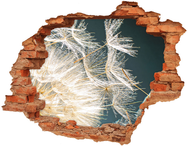 Samolepiaca diera nálepka Kvetinová krajina za dierou