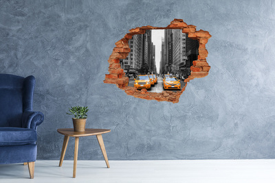 Foto fotografie diera na stenu Newyorské taxíky v mestskej krajine