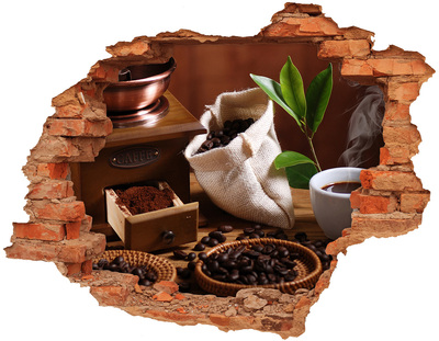 Nálepka fototapeta 3D výhľad Káva v pohodlí vášho domova