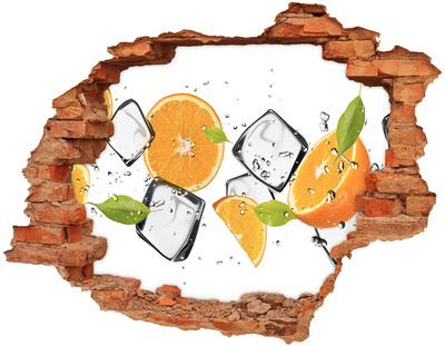 Samolepiaca nálepka na stenu Pomaranče s ľadom