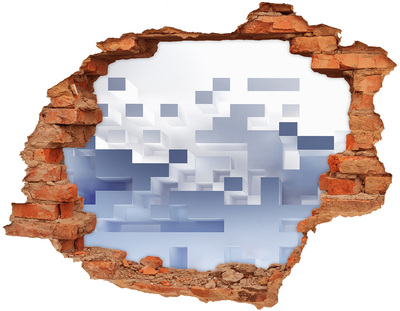 Foto fotografie diera na stenu Abstraktný priestor v modrých odtieňoch