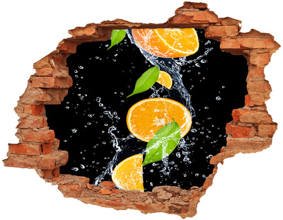 Diera 3D fototapeta na stenu Pomaranče a vodu