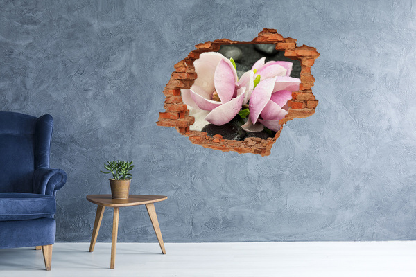 Fototapeta diera na stenu 3D Magnolia zen stone