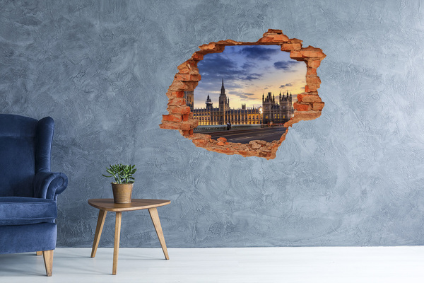 Nálepka 3D diera na stenu Big ben, london