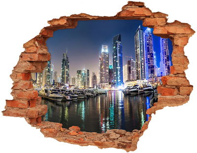 Diera 3D fototapeta nálepka Dubaj v noci