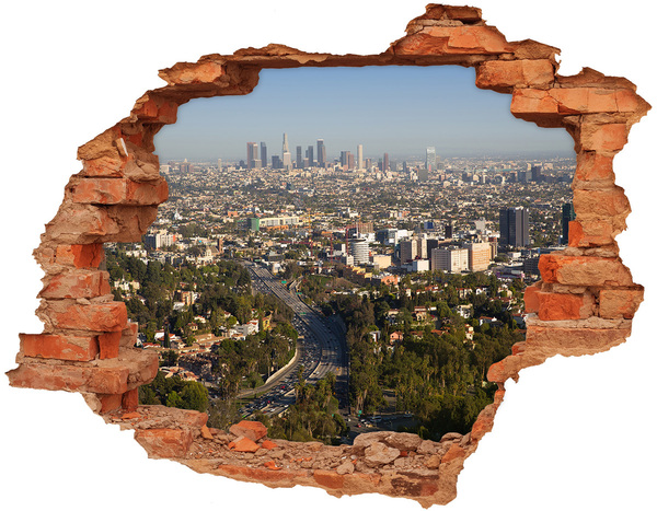 Nálepka 3D diera Los angeles