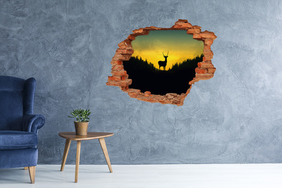 Foto fotografie diera na stenu Jeleň
