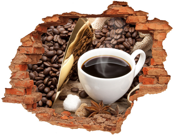 Diera 3D fototapeta nálepka Káva v srdci prírody