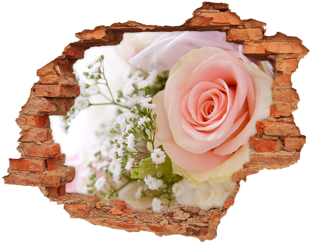 Fotoobraz diera na stenu Kytica kvetov