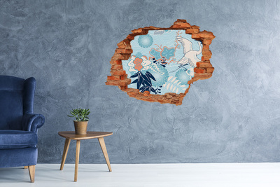 Diera 3D v stene na stenu Podvodný svet koralov