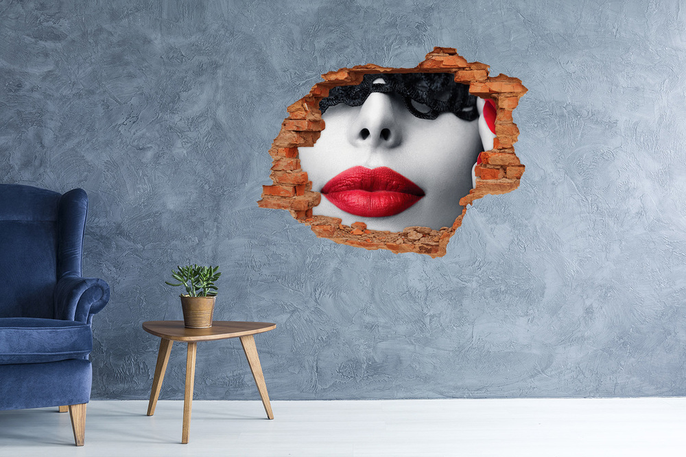 Fototapeta diera na stenu 3D Čipka maska