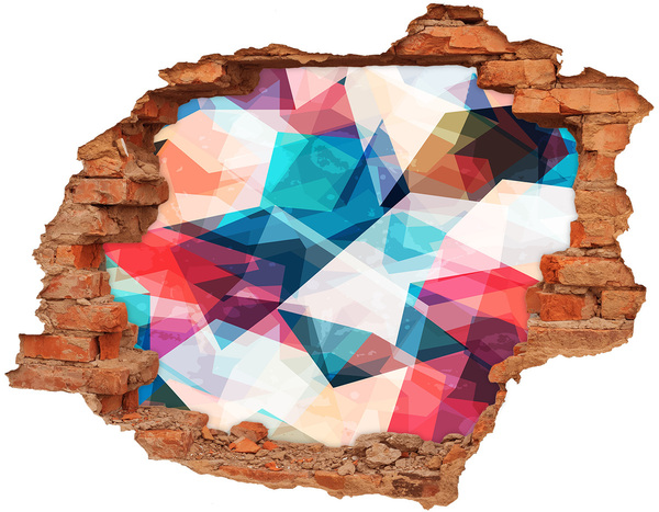 Samolepiaca diera na stenu Farebný krištáľový svet