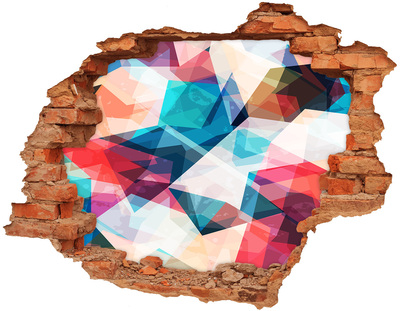 Samolepiaca diera na stenu Farebný krištáľový svet