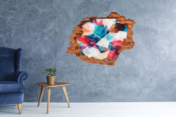 Samolepiaca diera na stenu Farebný krištáľový svet