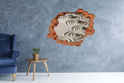 Diera 3D fototapeta nálepka Zen kamene piesok