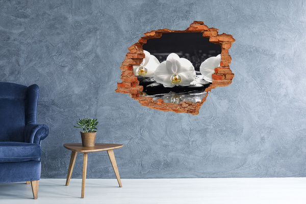 Diera 3D fototapeta Kvet orchidey na vode