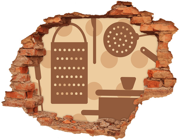 Samolepiaca diera nálepka Interiér s retro motívom