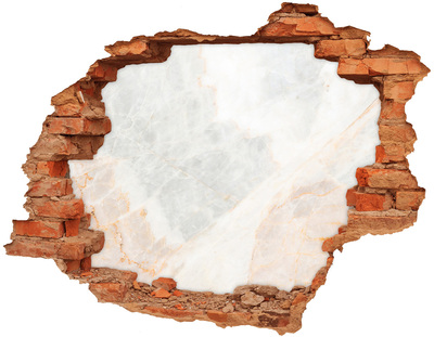 Nálepka 3D diera na stenu Mramor