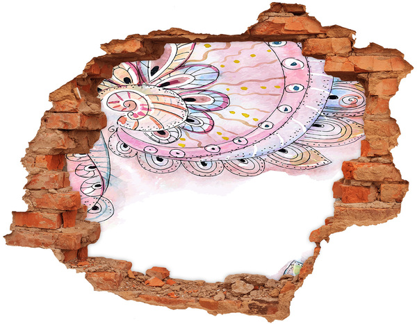 Fototapeta diera na stenu 3D Farebný vzor na betónovom pozadí