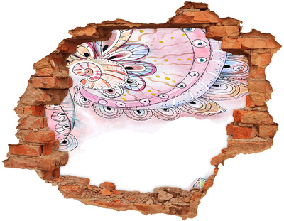 Fototapeta diera na stenu 3D Farebný vzor na betónovom pozadí