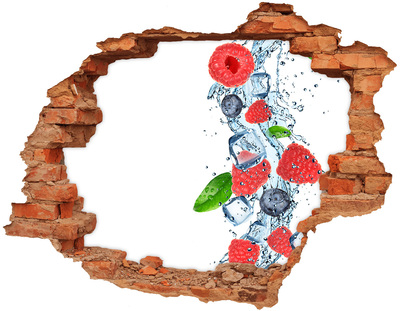 Nálepka 3D diera Ovocný koktail s ľadom