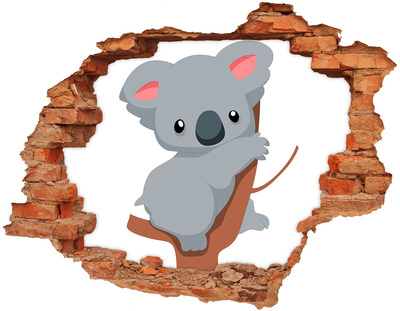 Nálepka diera na stenu Koala na strome