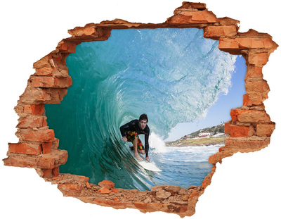 Diera 3D fototapeta nálepka Surfer na vlne