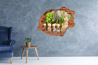 Samolepiaca diera na stenu Bylinkový kútik v kuchyni