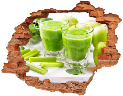 Samolepiaca diera na stenu Zelený koktail zdravia